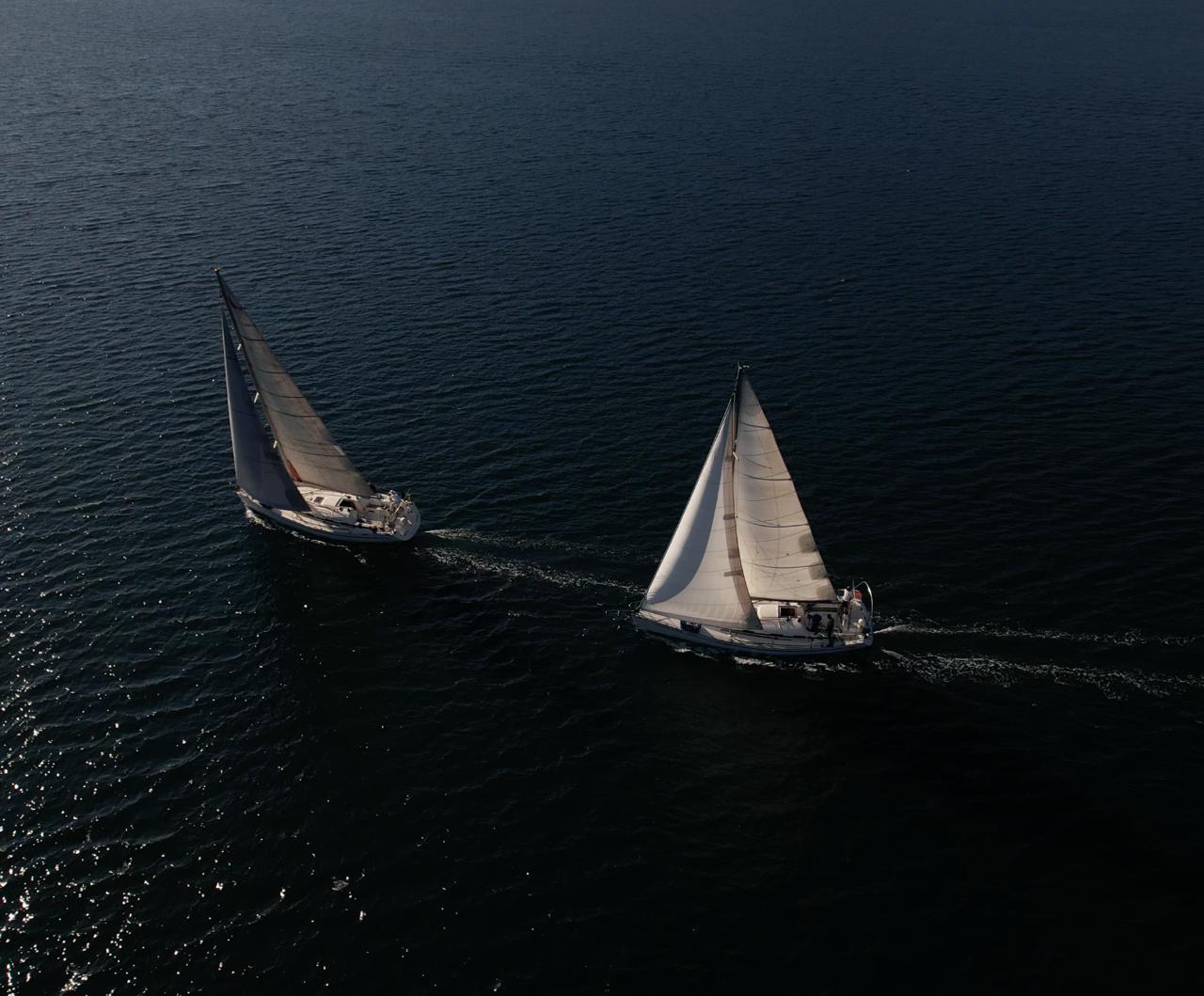 Sailing practice on Bavaria 42 in the Bay of Kotor